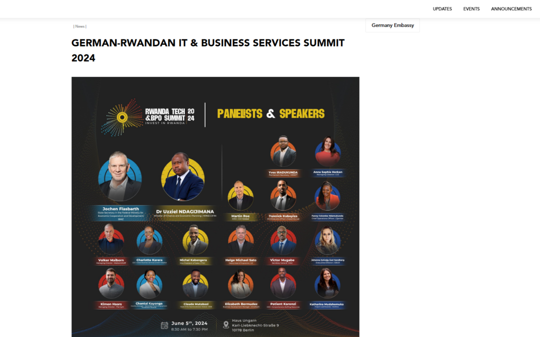 German-Rwandan IT & Business Services Summit 2024